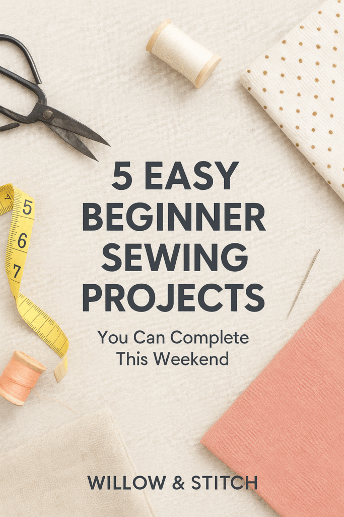5 Easy Beginner Sewing Projects