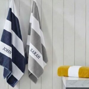 Luxury Bath Towels - Soft, Fluffy, & Custom Embroidered
